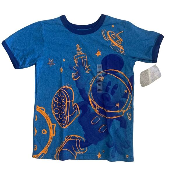 Disney Mickey Mouse Blue T Shirt Size Small or 5/6 NEW - Picture 1 of 1